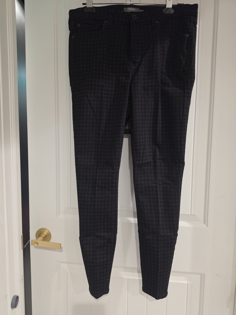 Black Houndstooth Dress Pants